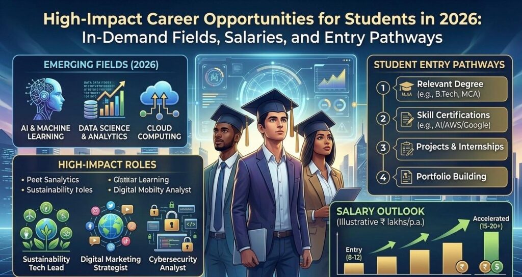 High-Impact Career Opportunities for Students in 2026: In-Demand Fields, Salaries, and Entry Pathways