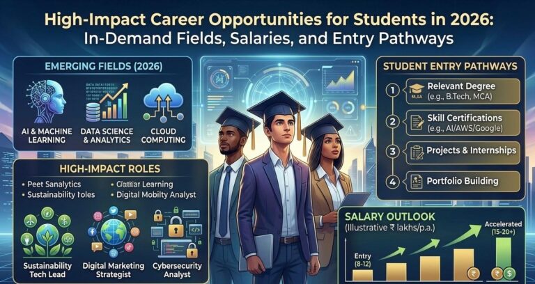 High-Impact Career Opportunities for Students in 2026: In-Demand Fields, Salaries, and Entry Pathways